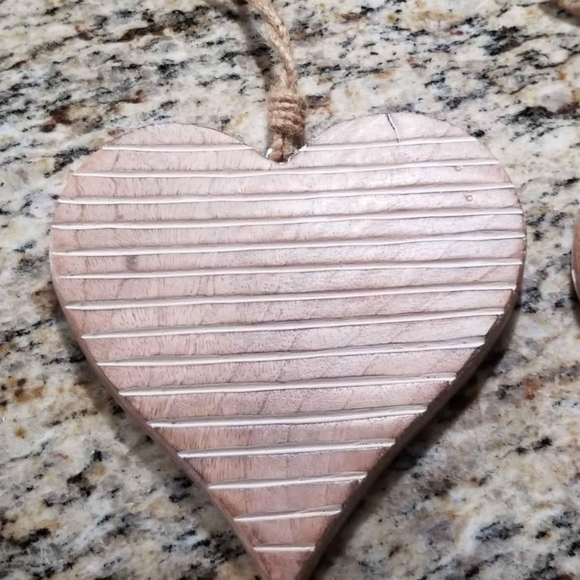 Wooden Heart Ornaments - Picture 4 of 4